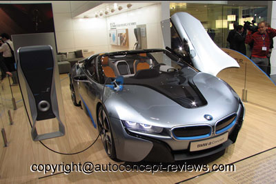 BMW Electric i3 for 2013 and Hybrid i8 for 2014